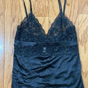 Secret Treasures Black Lace Chemise Intimates